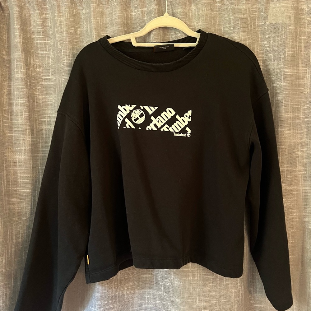 Timberland Black Sweatshirt with White Logo